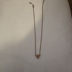 Essential V Pink crystal necklace